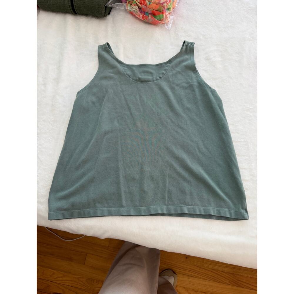 Patagonia Tank Top Sleeveless Green Gray Women's Large Granola Girl Capsule - Picture 7 of 9